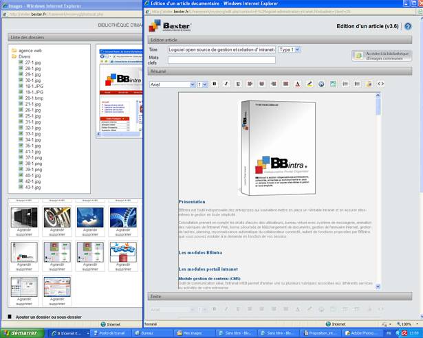 logiciel gestion intranet extranet bbintra bbextra