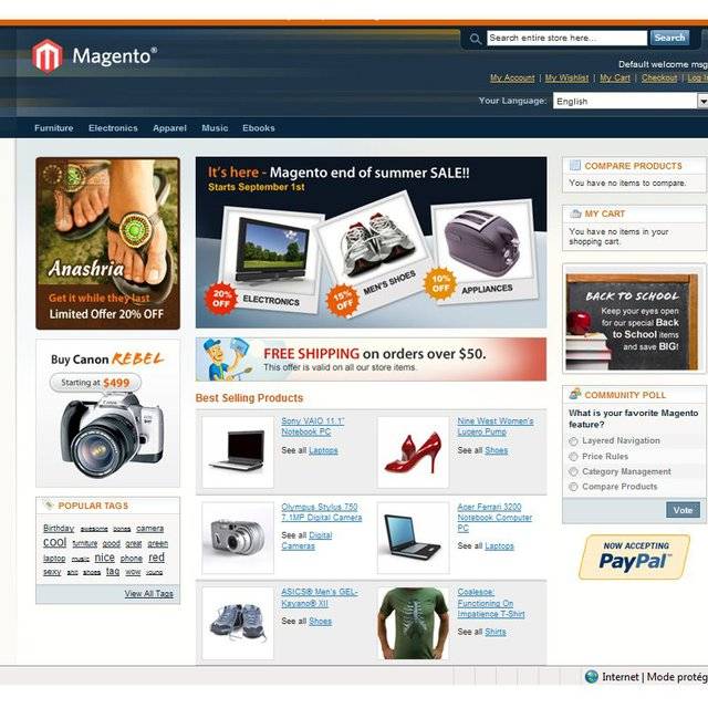 Création site e-commerce Toulon Nice Marseille Magento