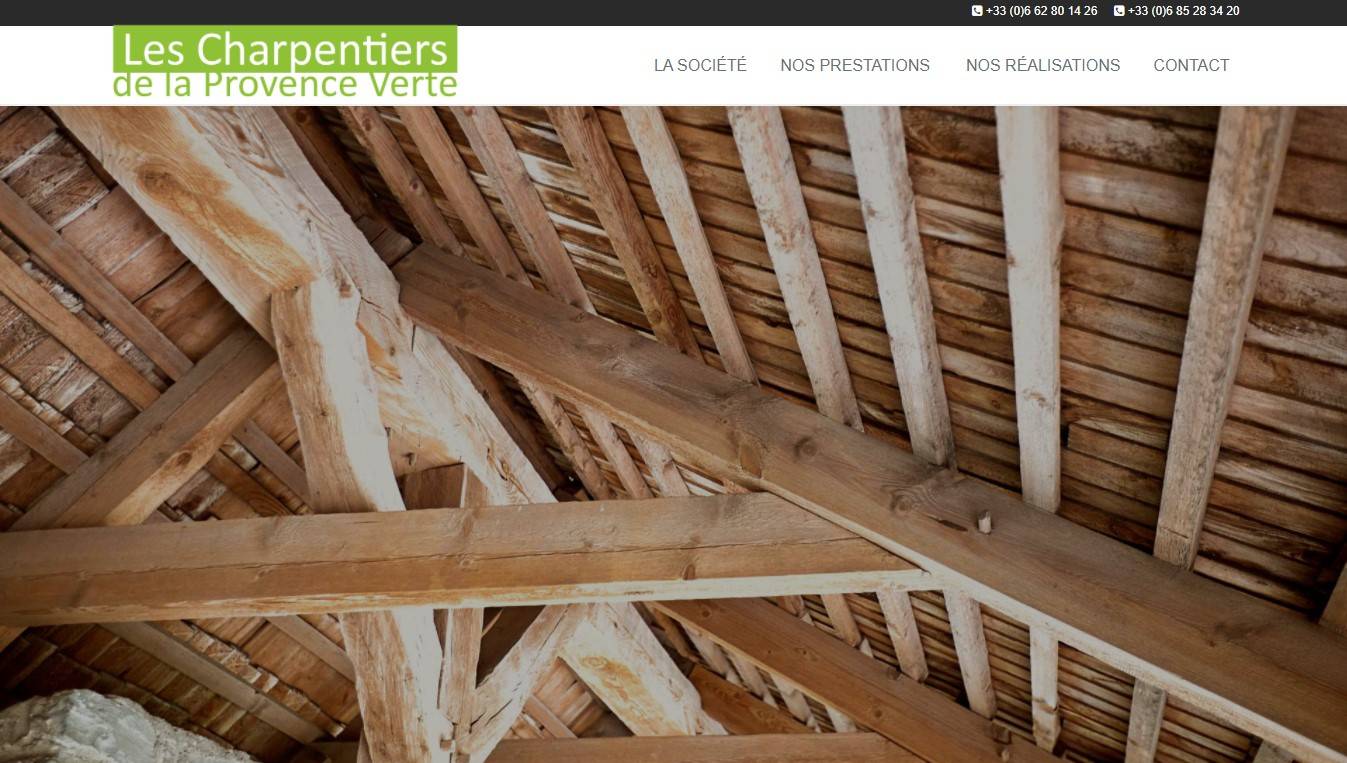 creation site web, client bexter, Charpentiers, couverture, toiture