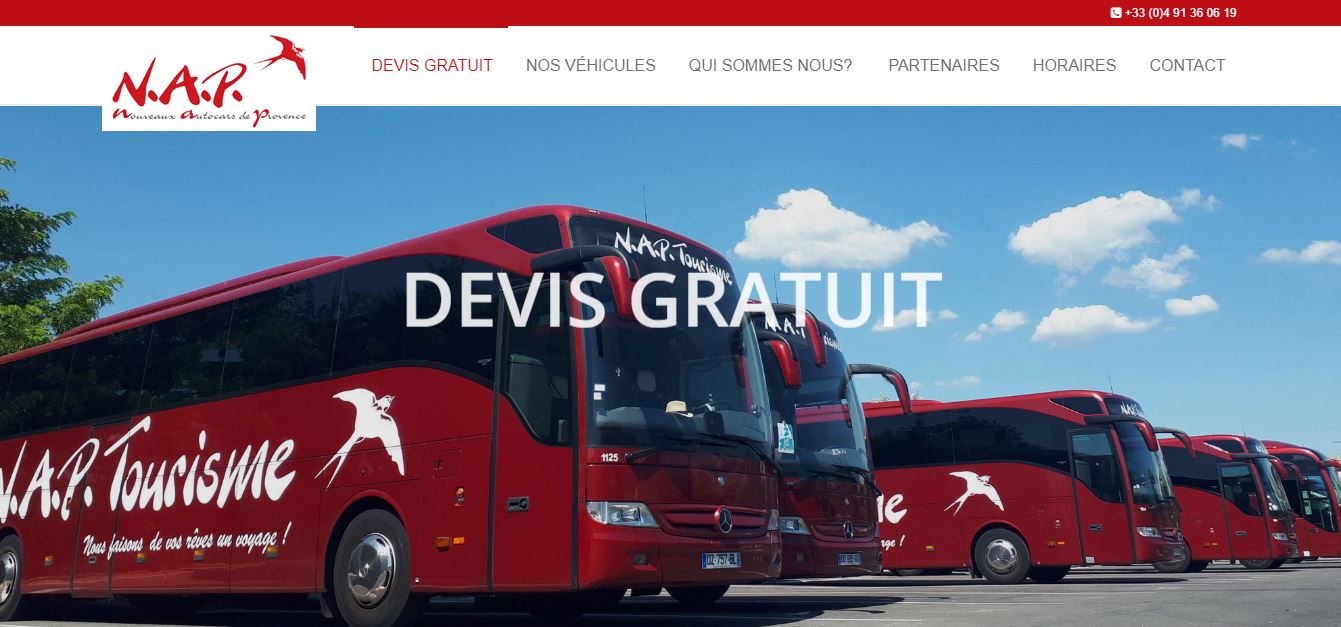 Création site internet Marseille  - NAP Tourisme
