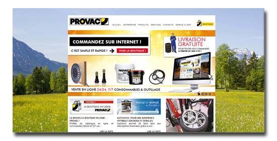 referencement et site internet PROVAC