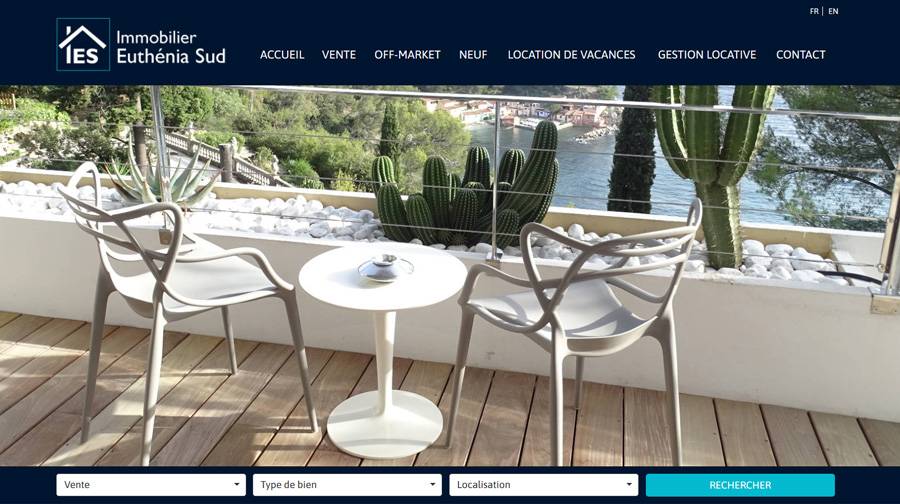 Euthénia Sud Immobilier -  Création site internet Toulon