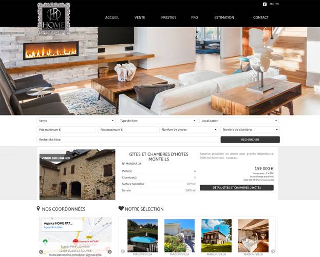Home Patrimoine Immobilier Aveyron - Agence digitale Toulon