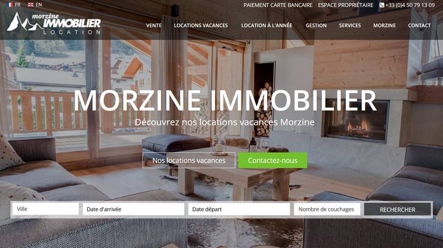 Morzine Immobilier - Création site internet Marseille