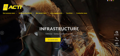 Cration du site web ACTI : une vitrine digitale sur-mesure
