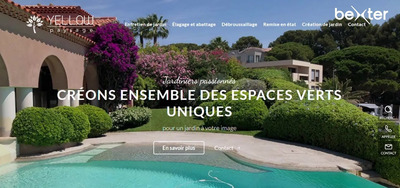 Site web Yellow Paysage : un concentr de nature et de sur-mesure, sign Bexter