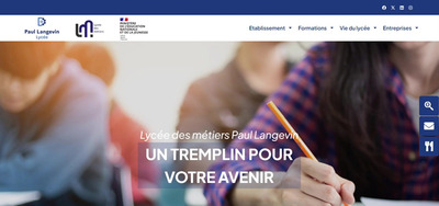 Le Lyce des Mtiers Paul Langevin : un site WordPress moderne sign Bexter 💻✨